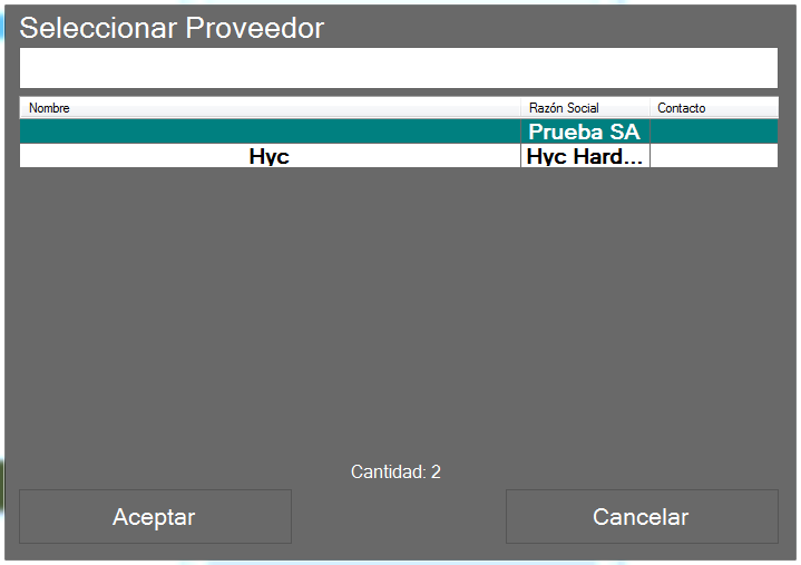 1. Área de clientes